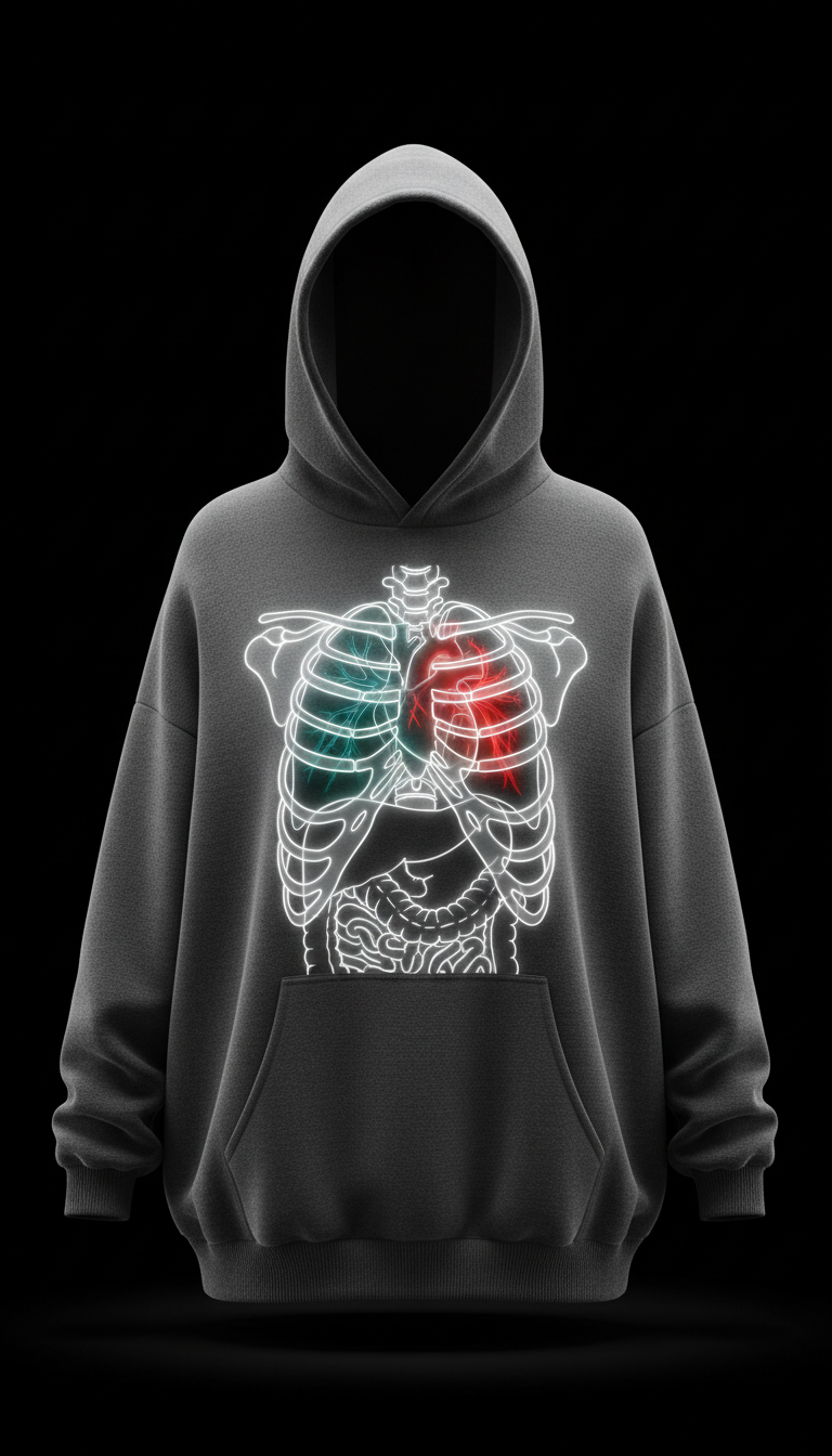X-ray Anatomy Oversized Hoodie